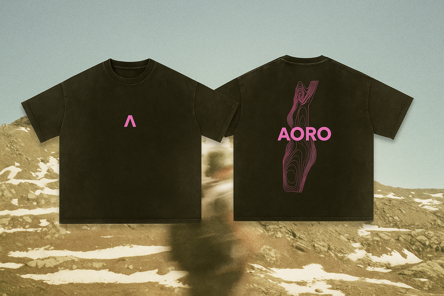 Front and back of the Cloud Piercer Tee from Drop 001